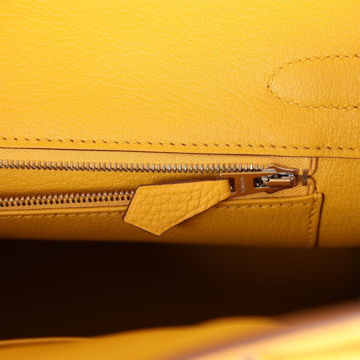 HMS Birkin 30 Jaune Ambre Shiny Niloticus Crocodile and Togo Touch Palladium Hardware