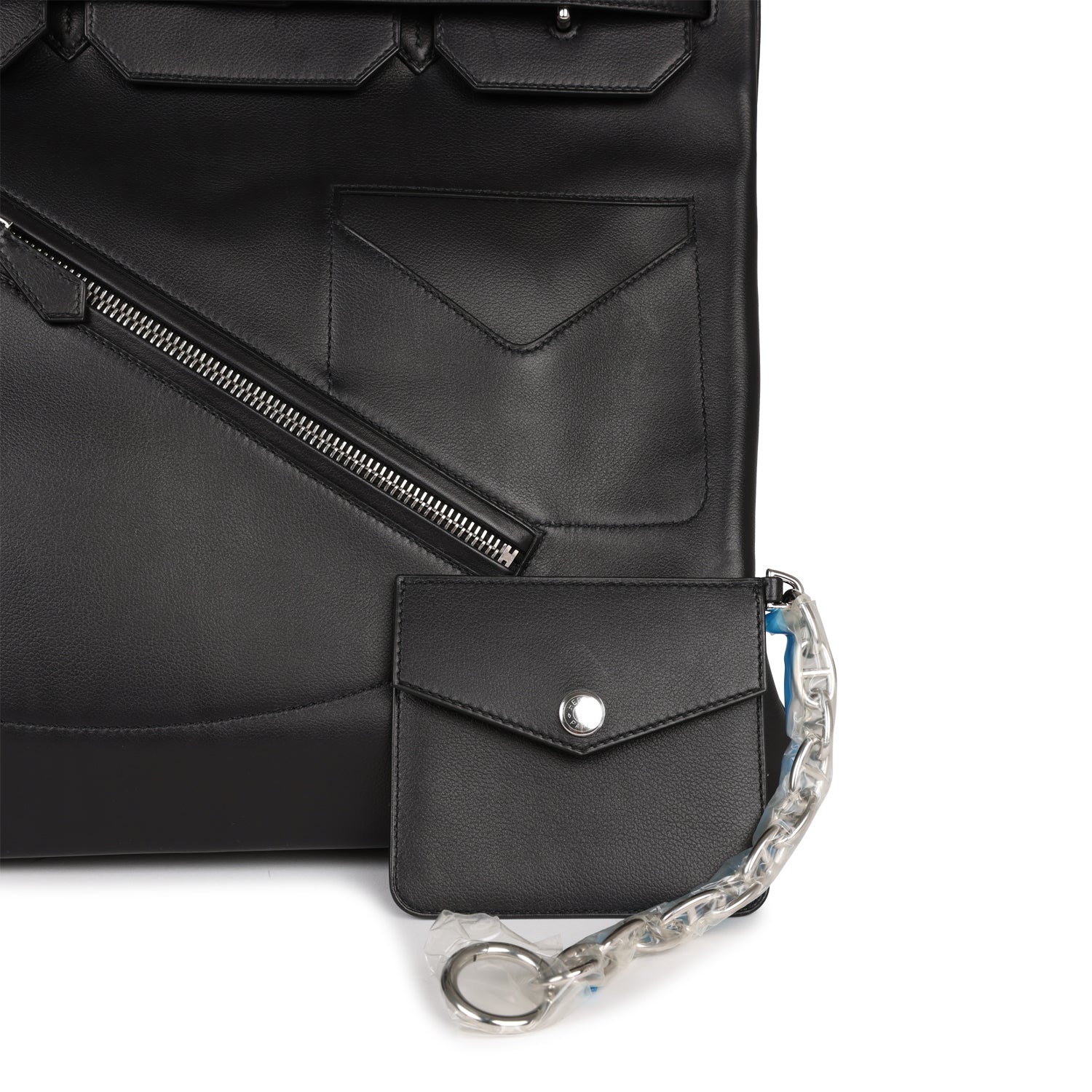 HMS Birkin 40 HAC "Rock" Black Evercolor Palladium Hardware