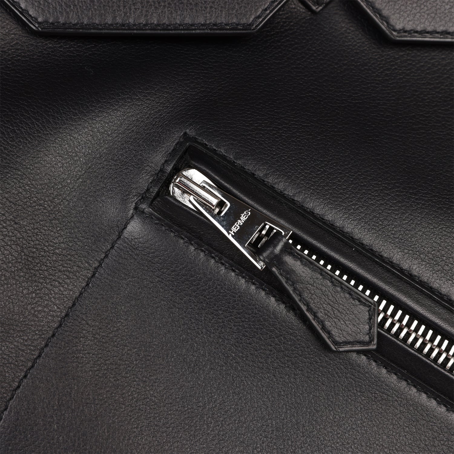HMS Birkin 40 HAC "Rock" Black Evercolor Palladium Hardware