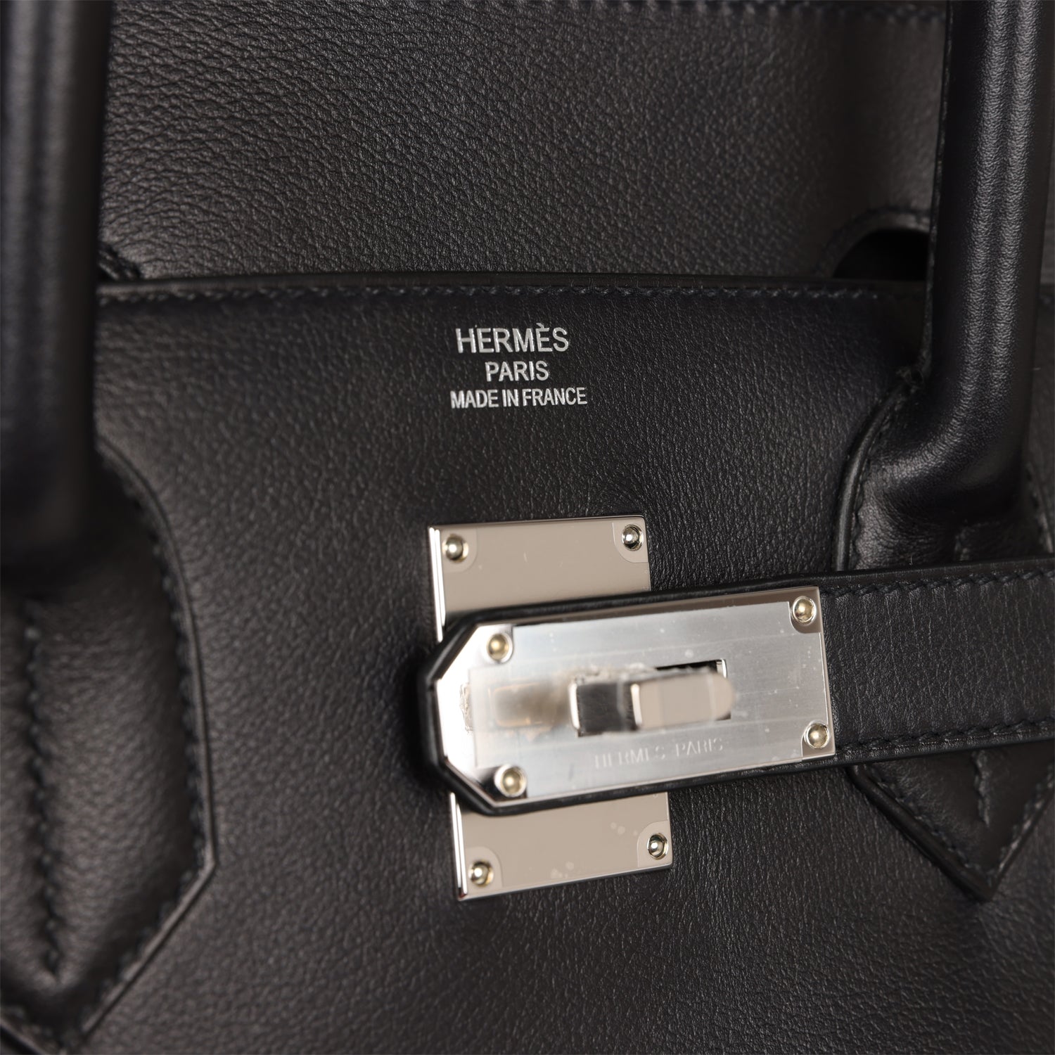 HMS Birkin 40 HAC "Rock" Black Evercolor Palladium Hardware