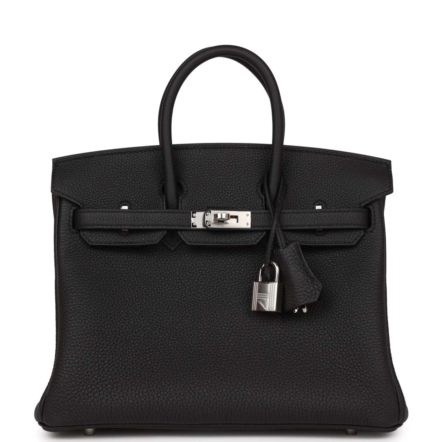 HMS Birkin 25 Black Togo Palladium Hardware