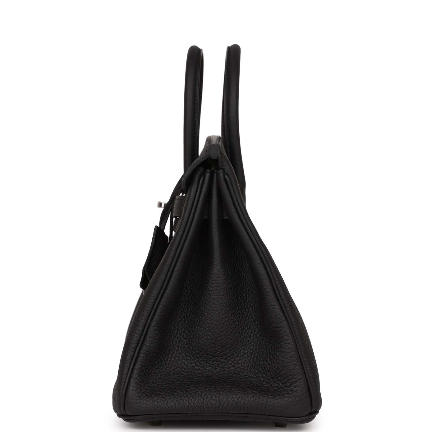 HMS Birkin 25 Black Togo Palladium Hardware