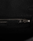 HMS Birkin 25 Black Togo Palladium Hardware