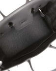HMS Birkin 25 Black Togo Palladium Hardware