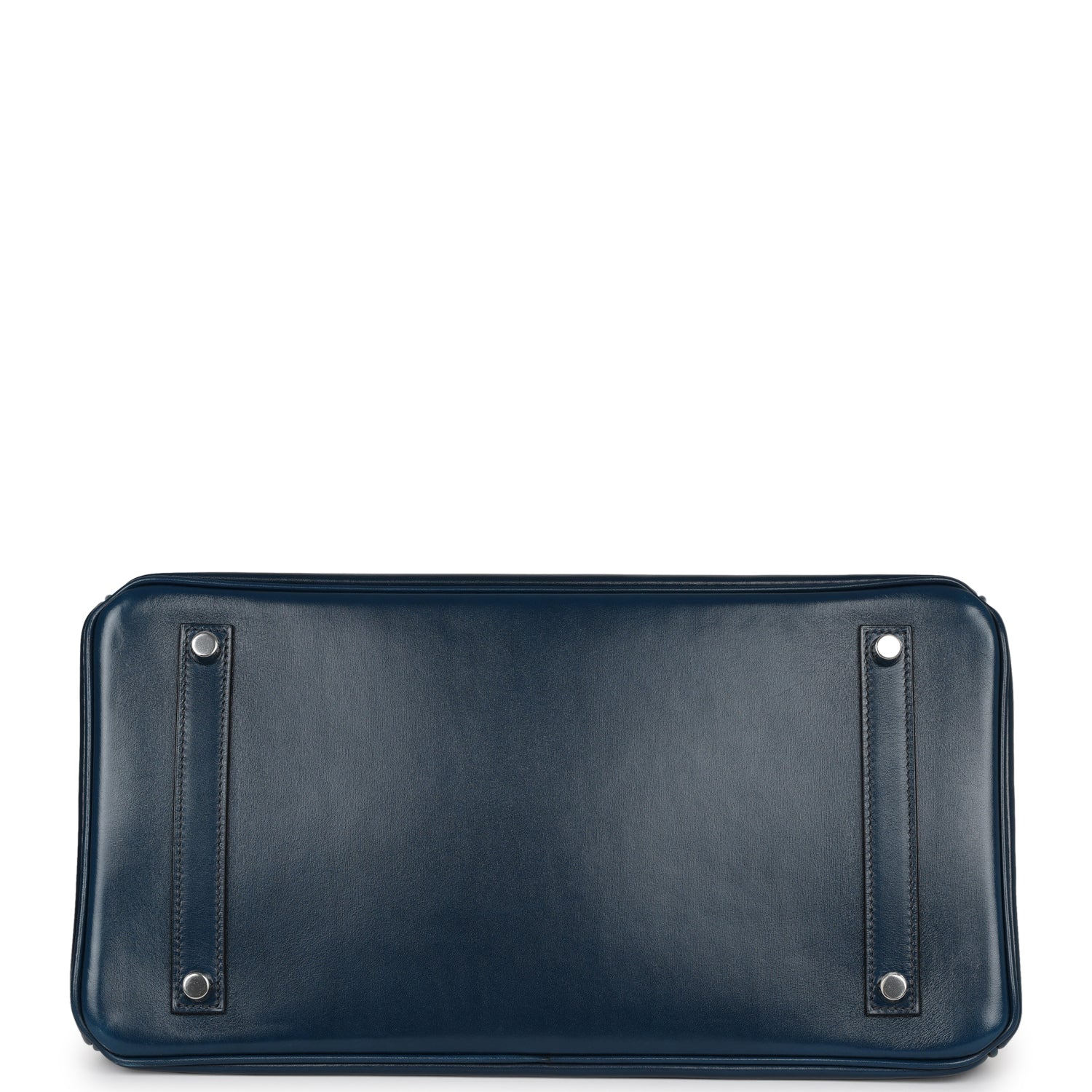 Top Quality HMS Birkin 35 Bleu De Prusse Box Calf Guilloché Palladium Hardware