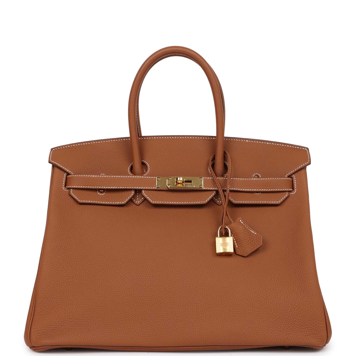 Top Quality HMS Birkin 35 Gold Togo Gold Hardware