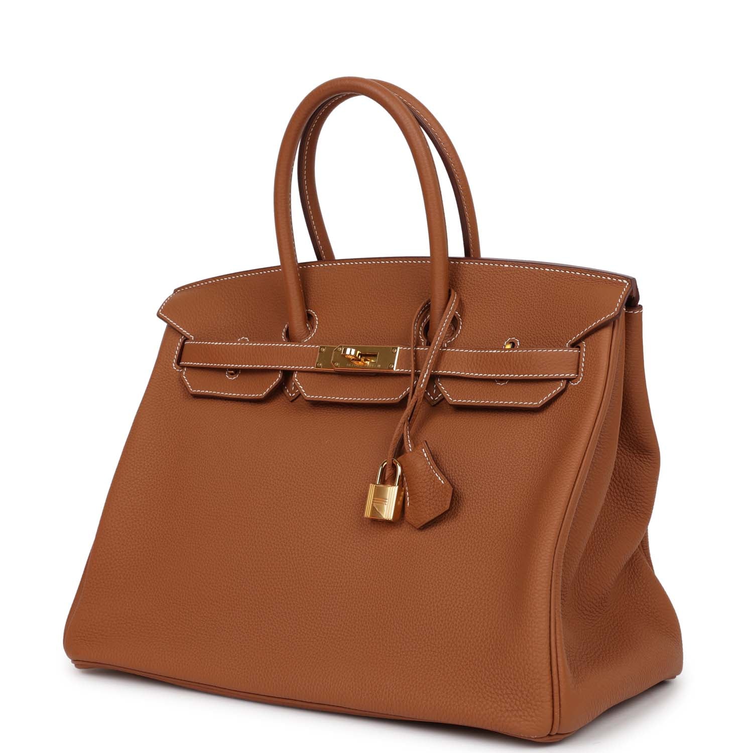 Top Quality HMS Birkin 35 Gold Togo Gold Hardware