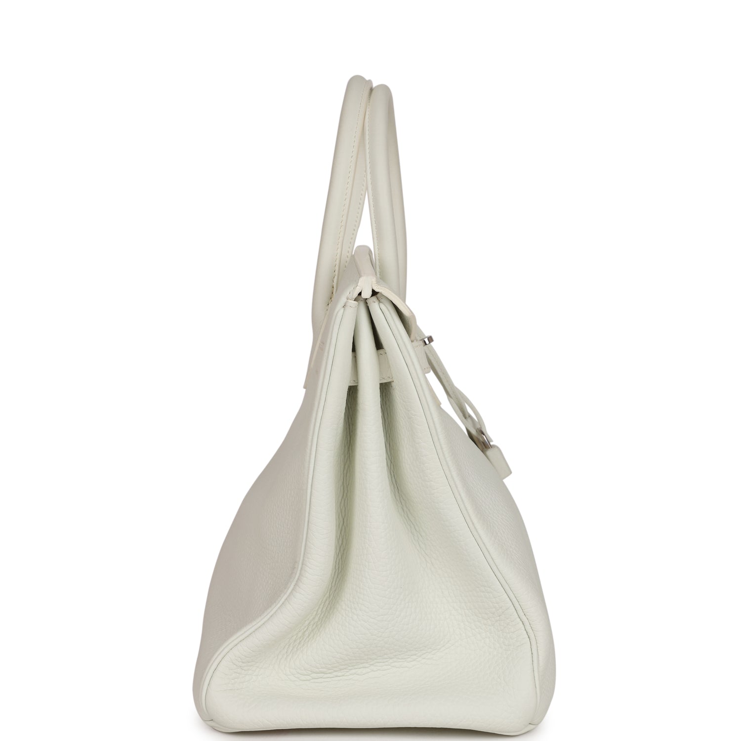 Top Quality HMS Birkin 35 White Togo Palladium Hardware