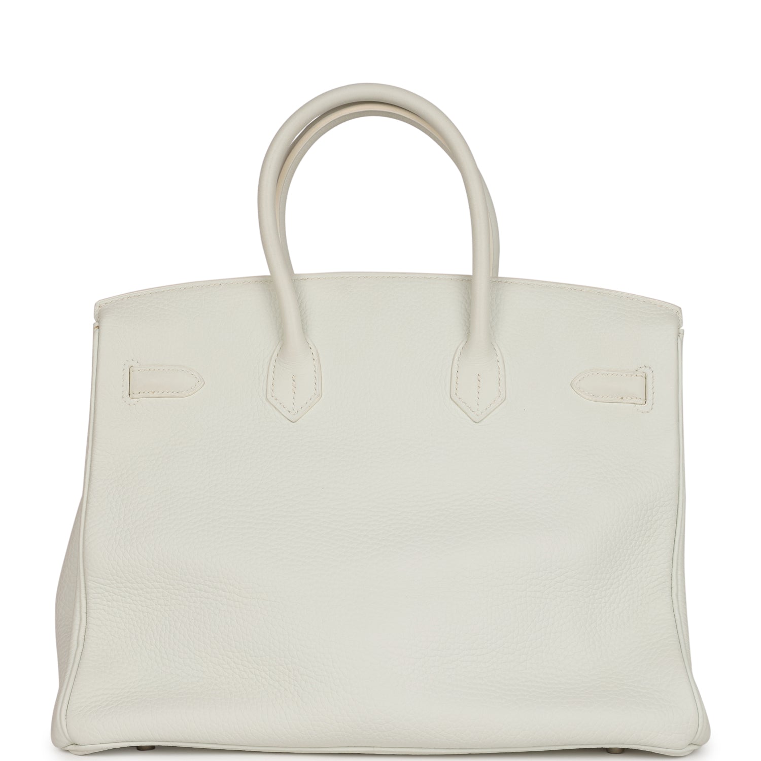 Top Quality HMS Birkin 35 White Togo Palladium Hardware