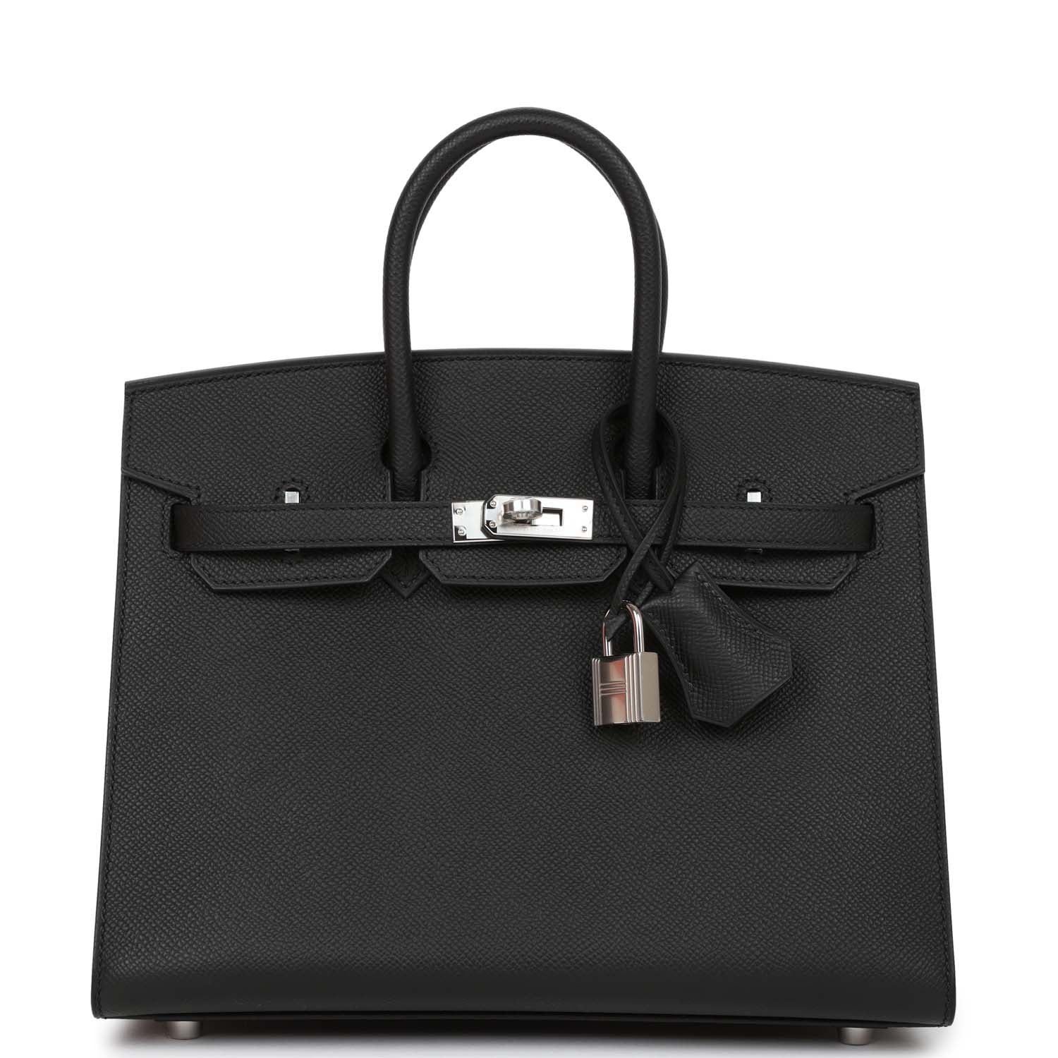 HMS Birkin Sellier 25 Black Epsom Palladium Hardware