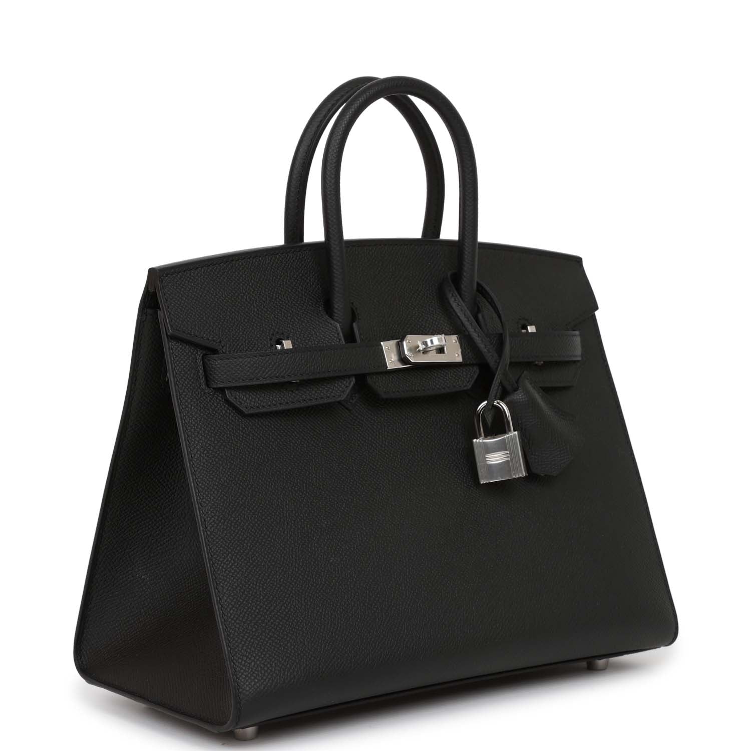 HMS Birkin Sellier 25 Black Epsom Palladium Hardware