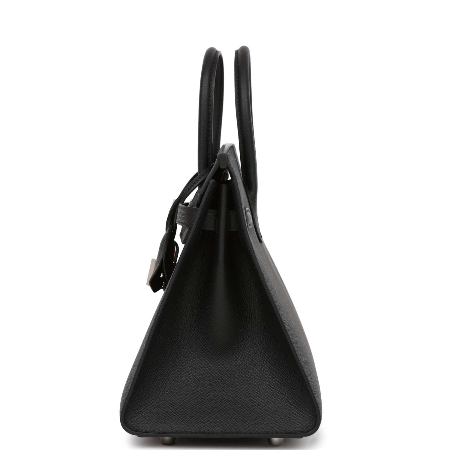 HMS Birkin Sellier 25 Black Epsom Palladium Hardware
