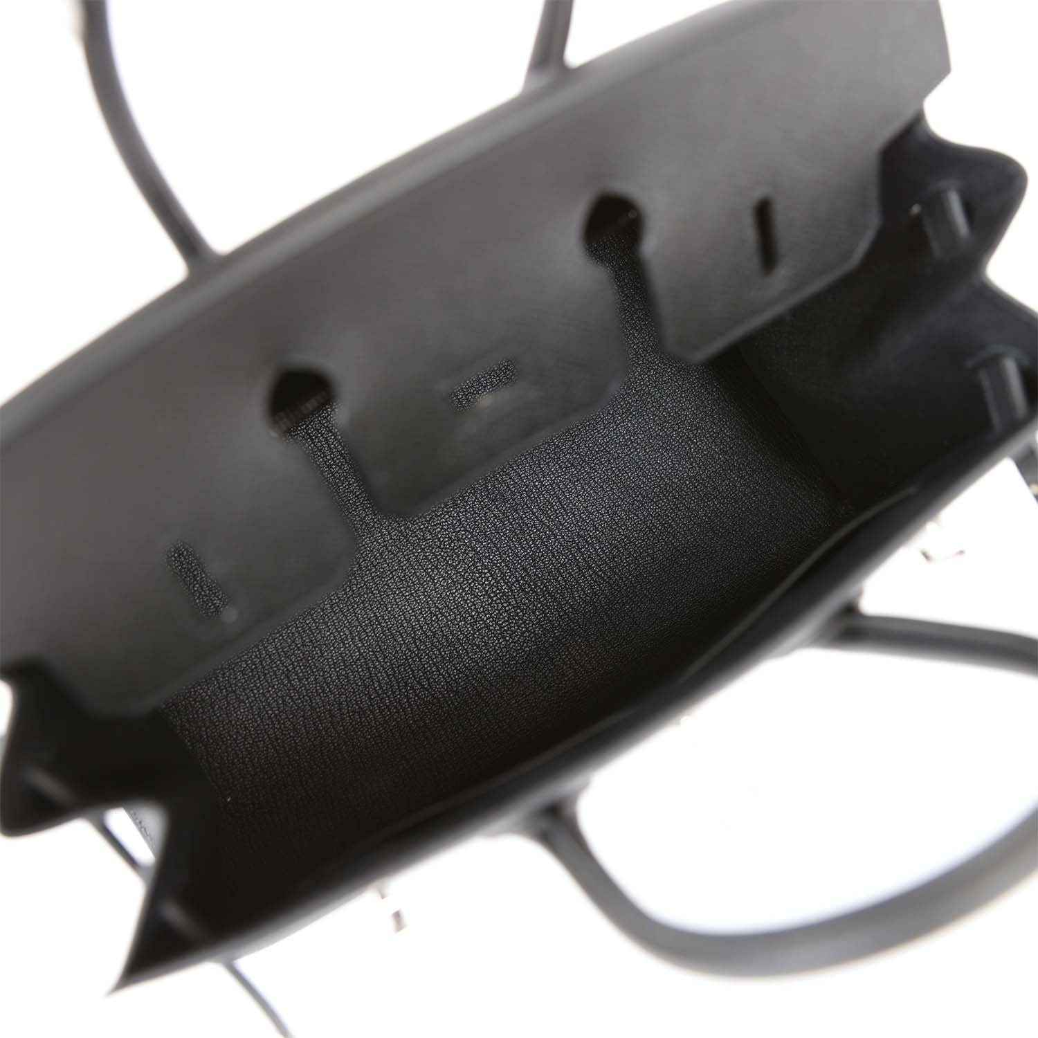 HMS Birkin Sellier 25 Black Epsom Palladium Hardware