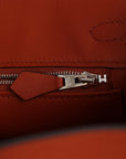 HMS Quadrille Birkin 25 Sanguine Swift and Toile Palladium Hardware