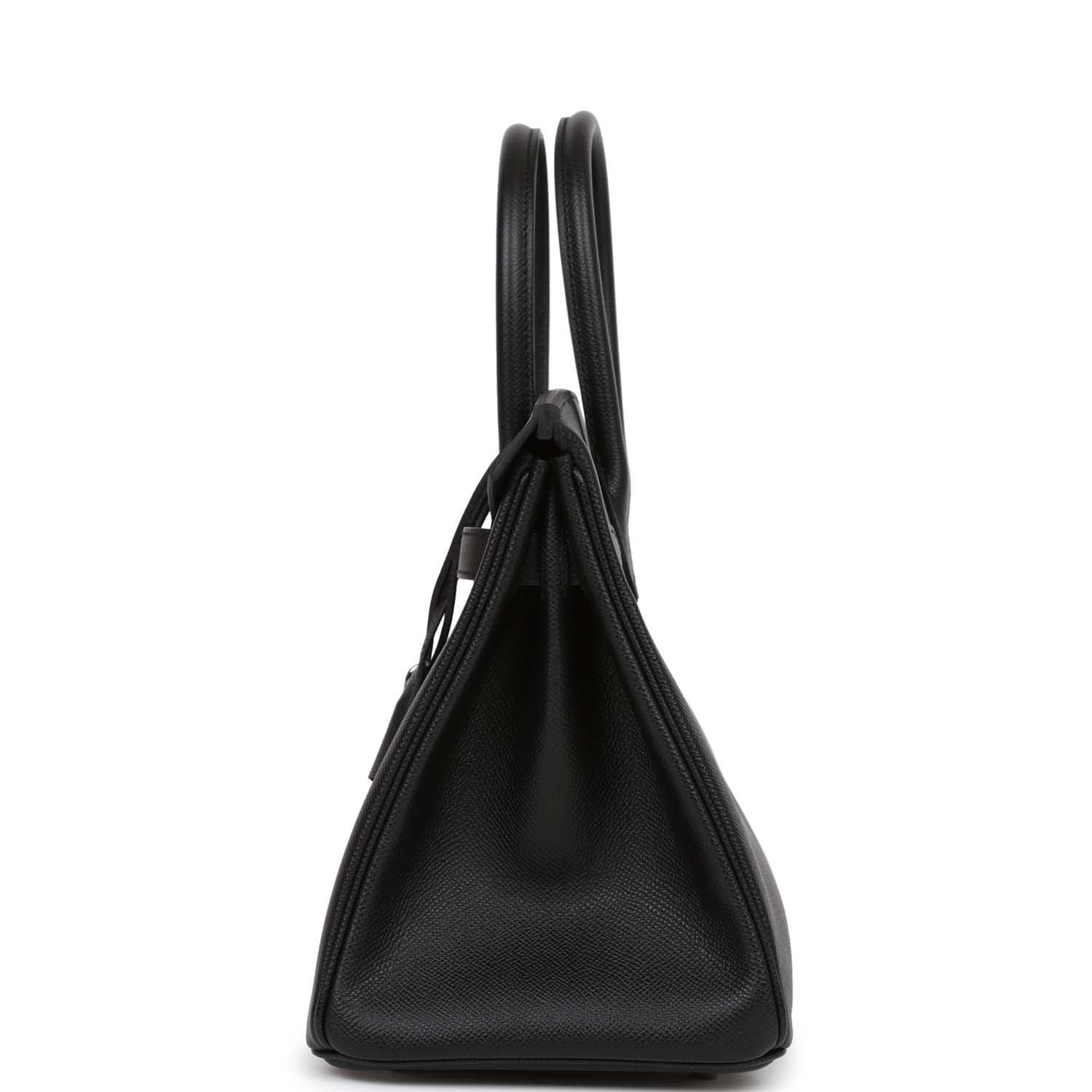 HMS Birkin 30 Black Epsom Palladium Hardware