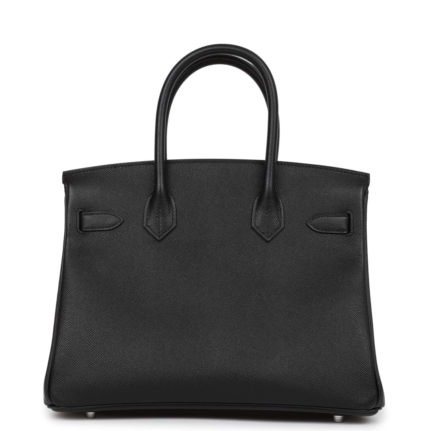 HMS Birkin 30 Black Epsom Palladium Hardware