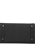HMS Birkin 30 Black Epsom Palladium Hardware