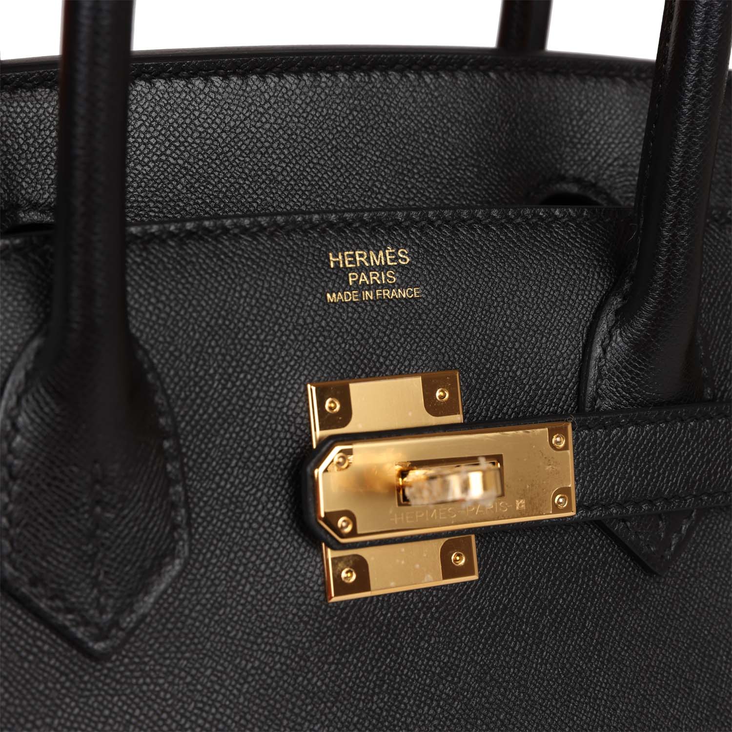 HMS Birkin Sellier 30 Black Madame Gold Hardware