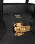 HMS Birkin Sellier 30 Black Madame Gold Hardware