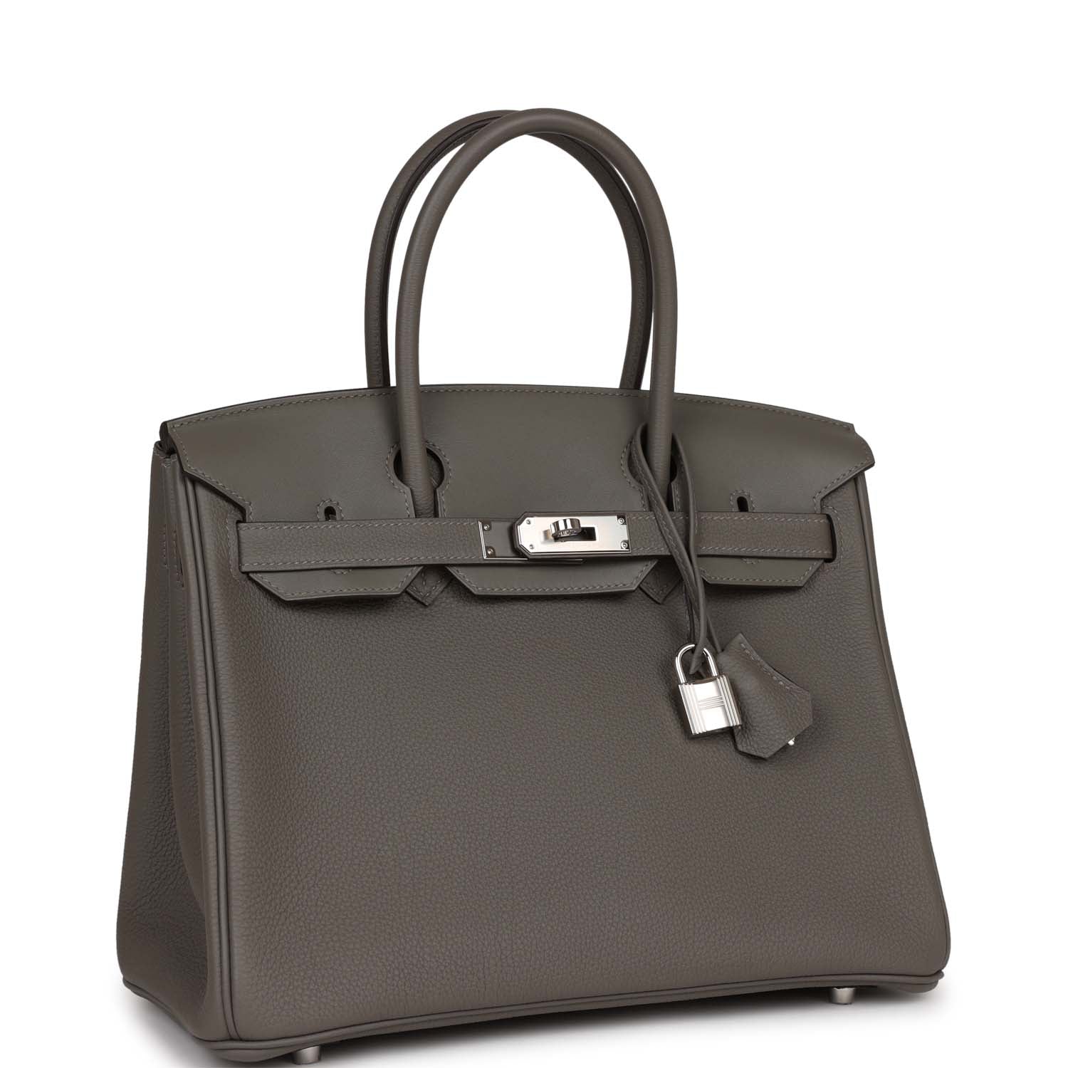 HMS 3 En 1 Birkin 30 Gris Meyer Togo and Swift Palladium Hardware