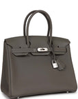 HMS 3 En 1 Birkin 30 Gris Meyer Togo and Swift Palladium Hardware