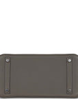 HMS 3 En 1 Birkin 30 Gris Meyer Togo and Swift Palladium Hardware