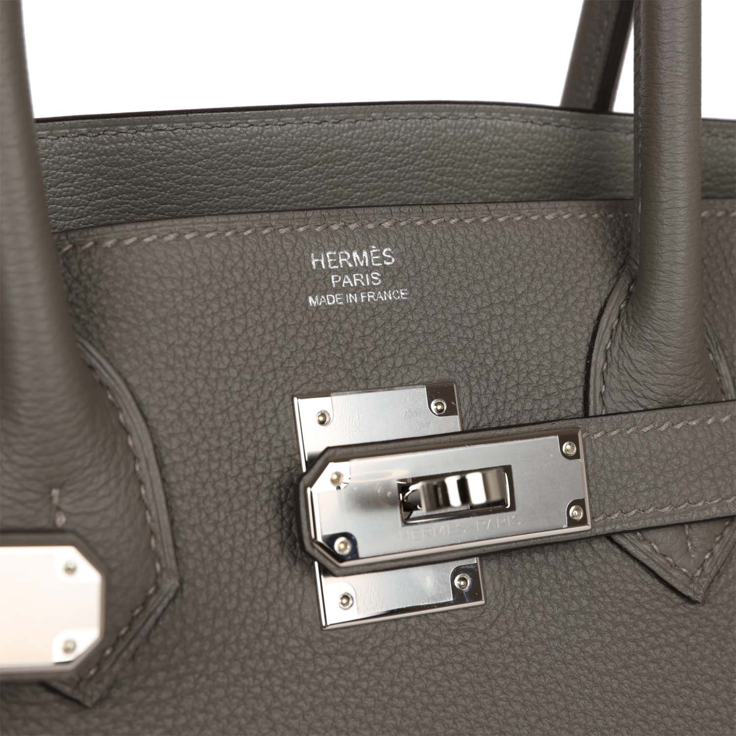 HMS 3 En 1 Birkin 30 Gris Meyer Togo and Swift Palladium Hardware