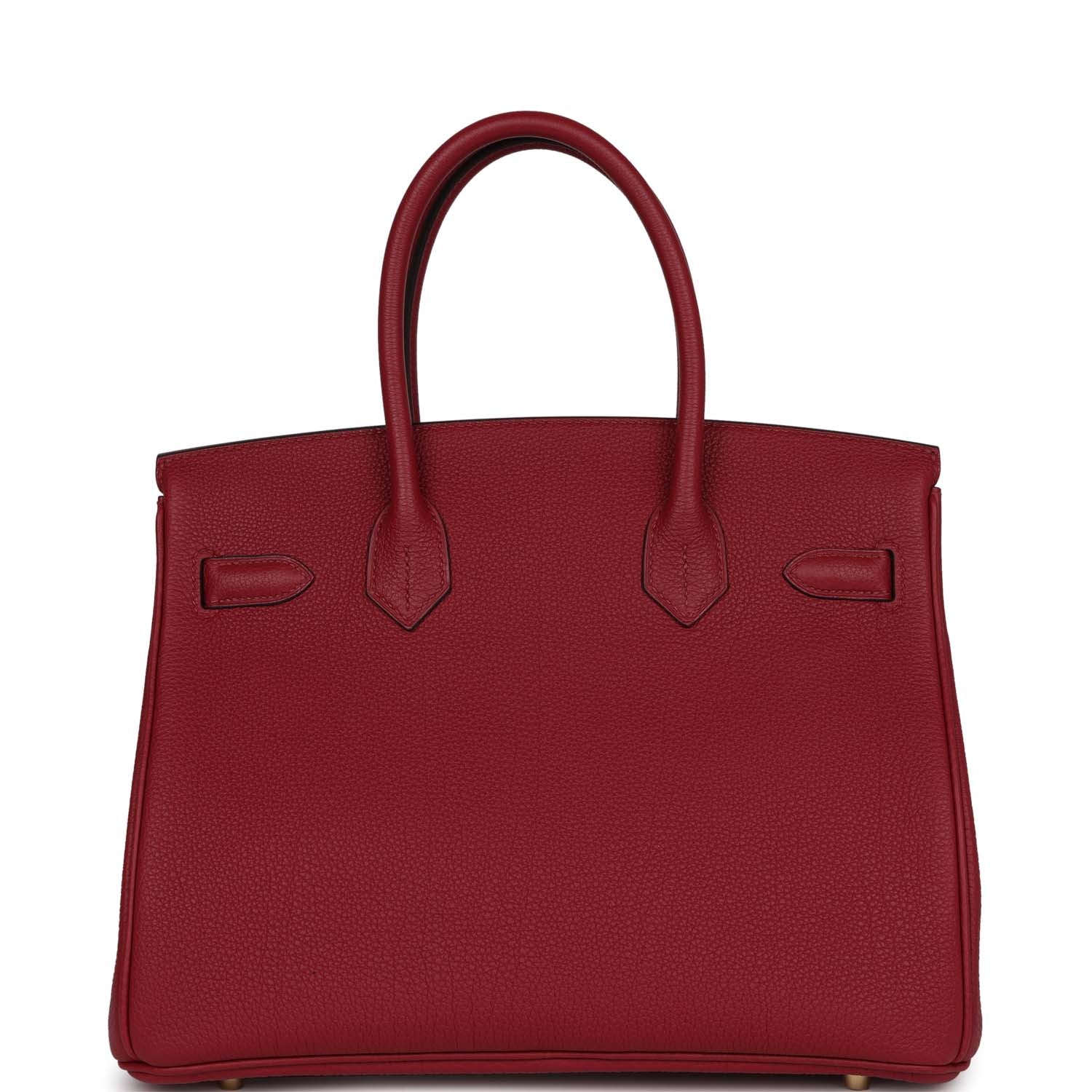 HMS Birkin 30 Rouge Grenat Togo Gold Hardware