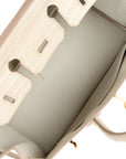 HMS Birkin 25 Beton Matte Alligator Gold Hardware