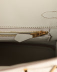 HMS Birkin 25 Beton Matte Alligator Gold Hardware