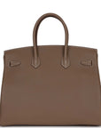 HMS Birkin 35 Etoupe Togo Gold Hardware