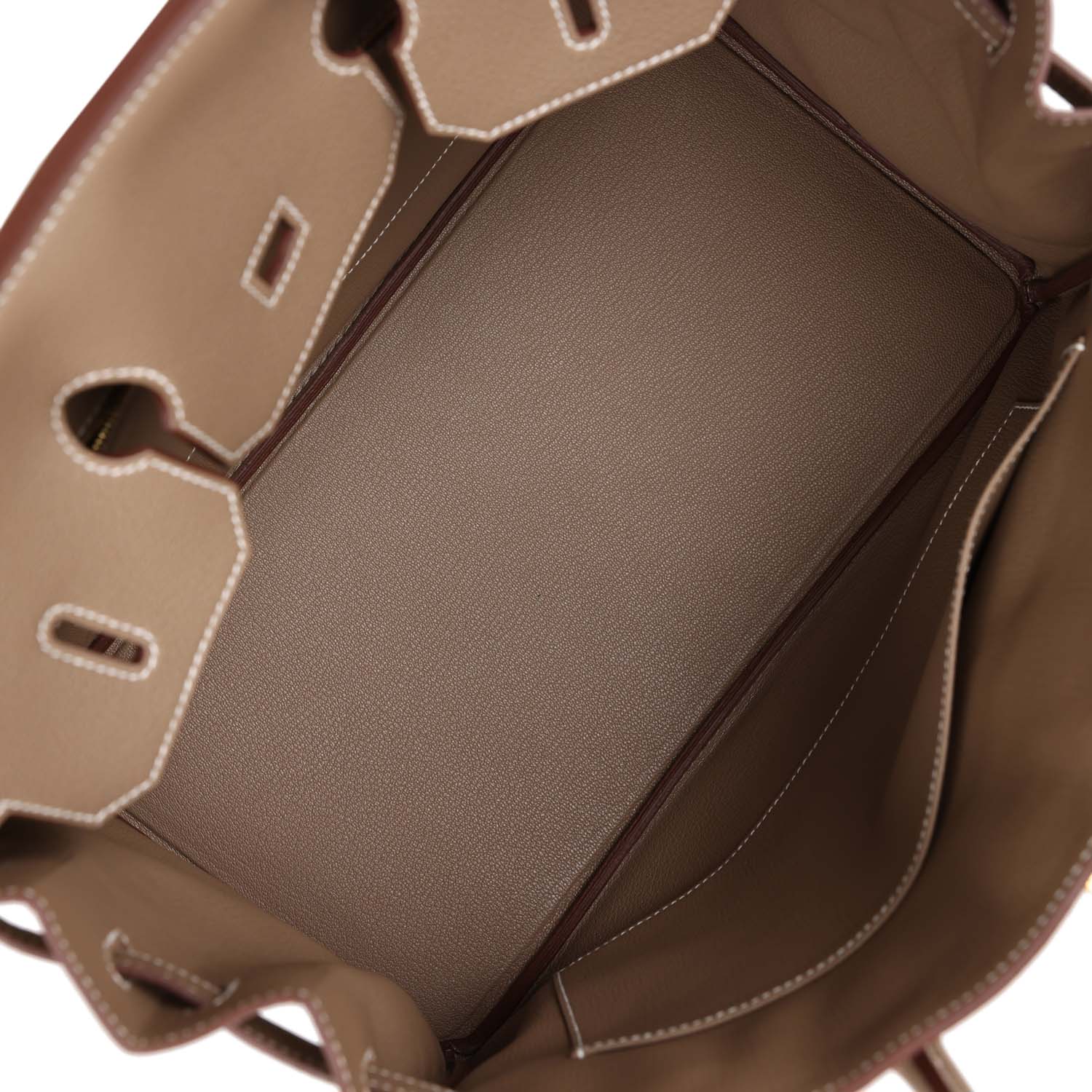 HMS Birkin 35 Etoupe Togo Gold Hardware