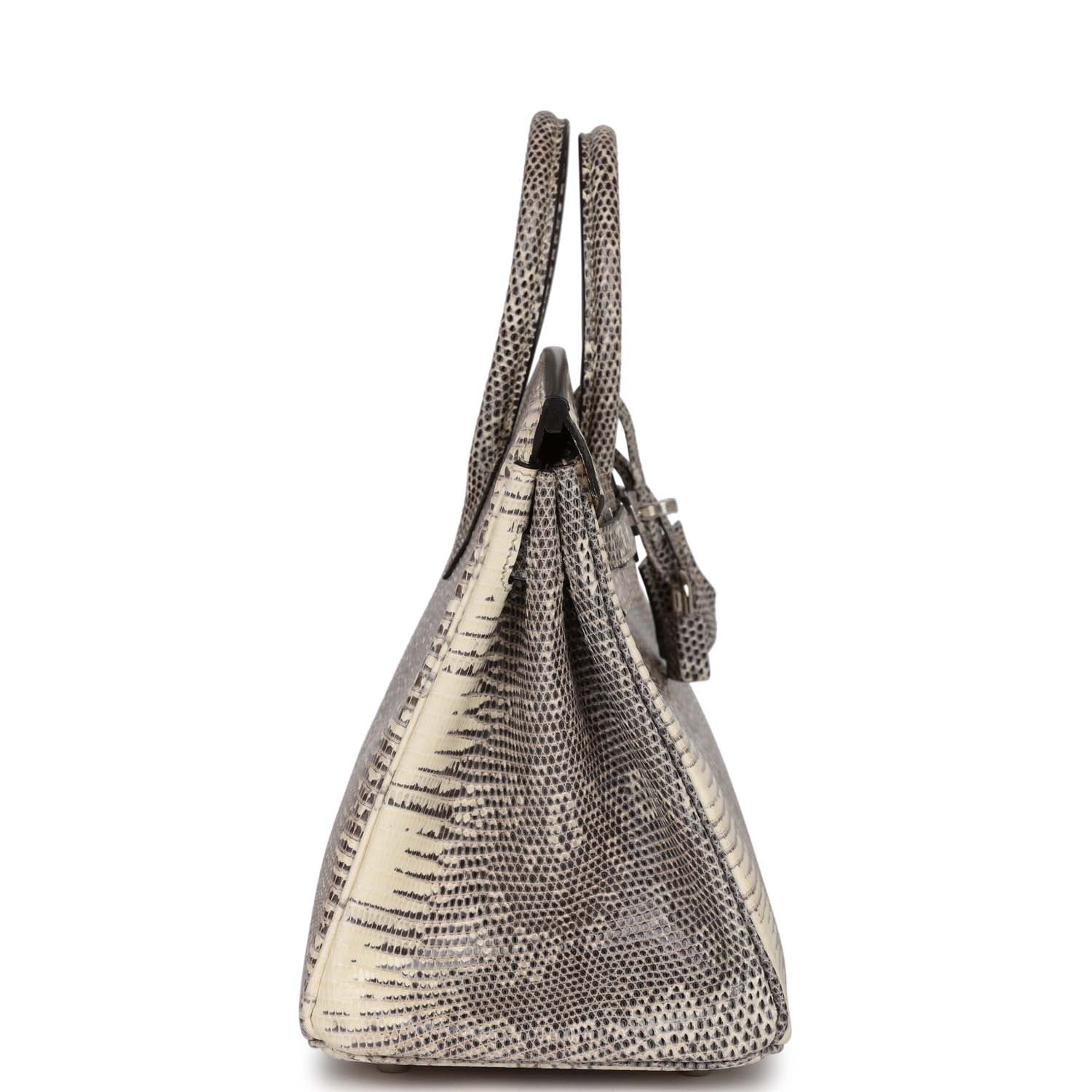 HMS Birkin 25 Ombre Shiny Salvator Lizard Palladium Hardware
