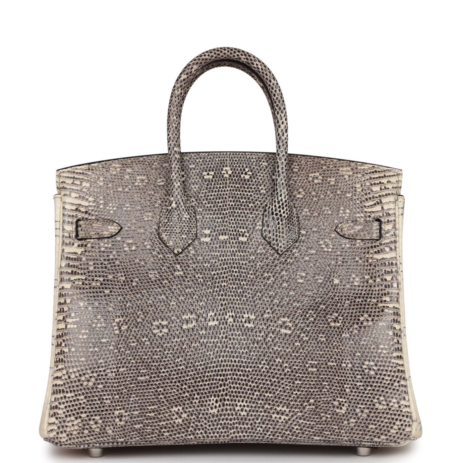 HMS Birkin 25 Ombre Shiny Salvator Lizard Palladium Hardware