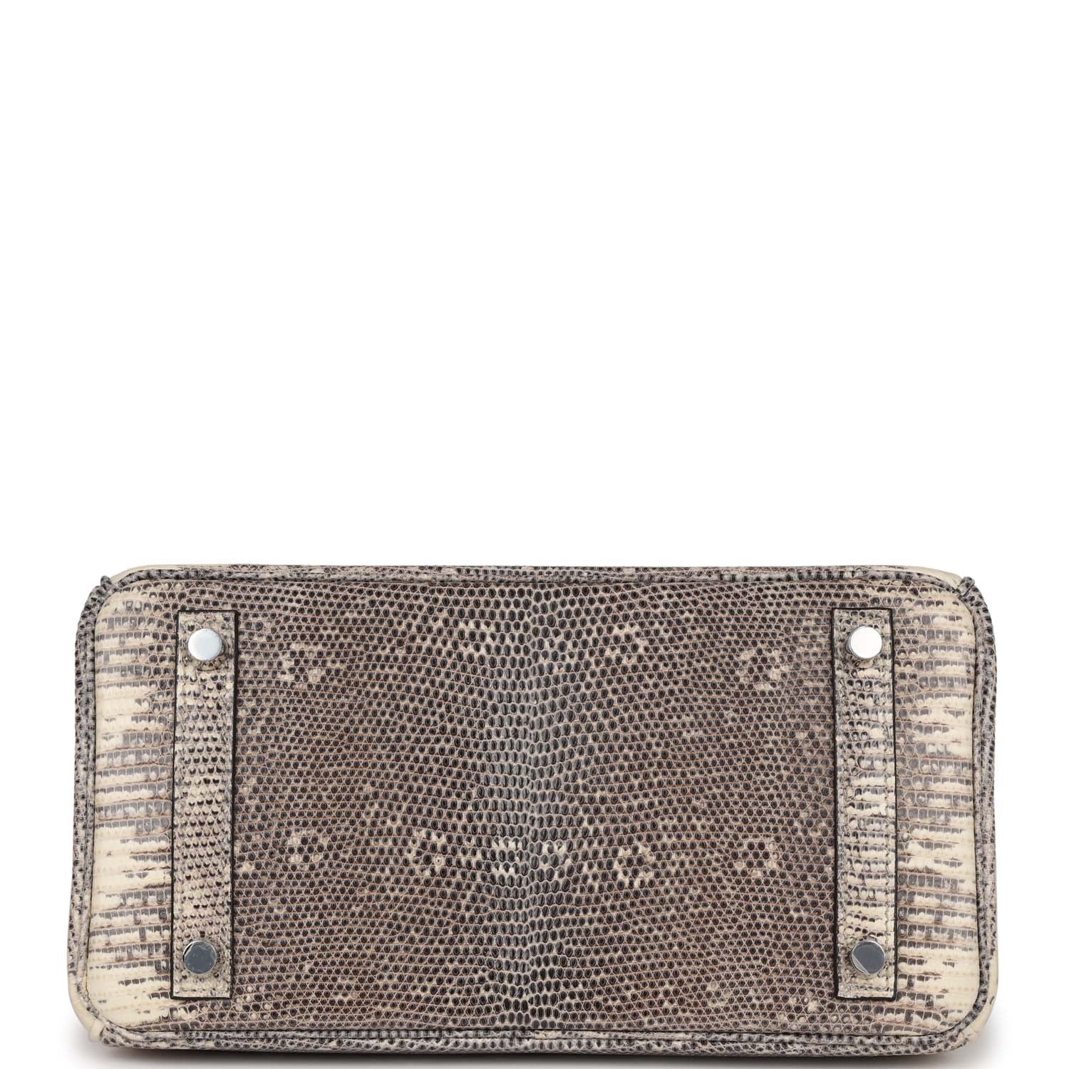 HMS Birkin 25 Ombre Shiny Salvator Lizard Palladium Hardware
