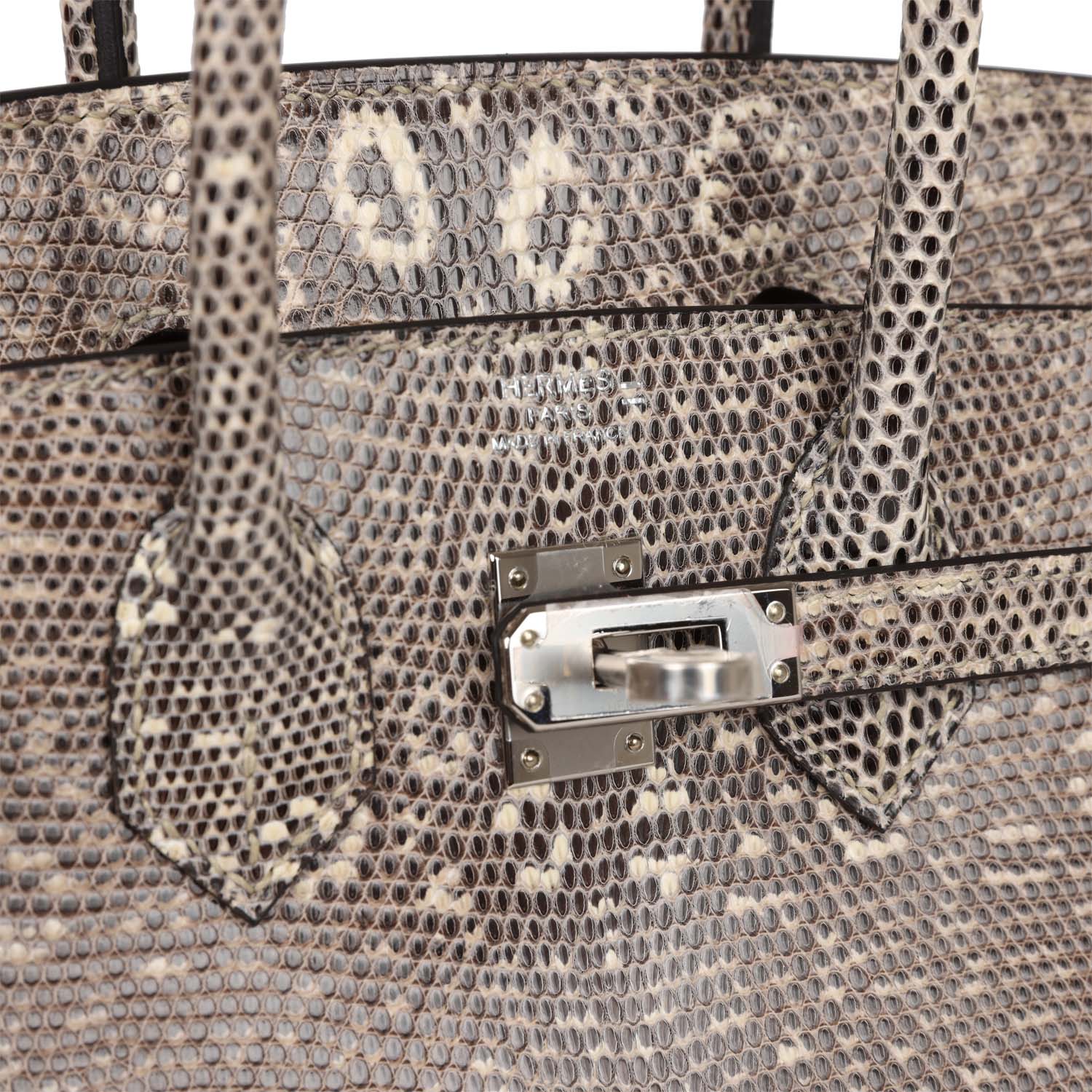 HMS Birkin 25 Ombre Shiny Salvator Lizard Palladium Hardware