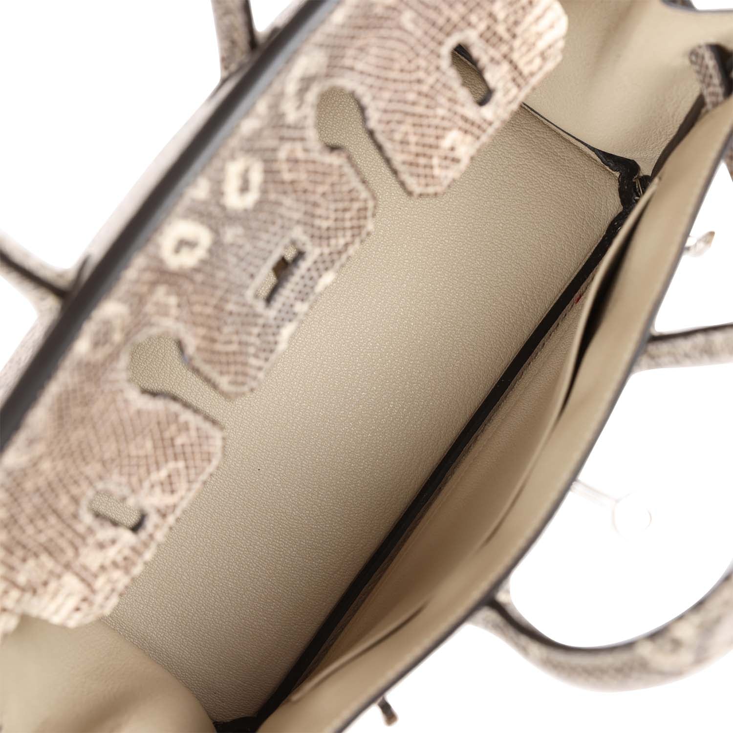 HMS Birkin 25 Ombre Shiny Salvator Lizard Palladium Hardware