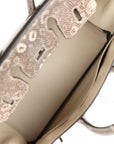 HMS Birkin 25 Ombre Shiny Salvator Lizard Palladium Hardware