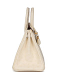 HMS Birkin 25 Nata Ostrich Gold Hardware