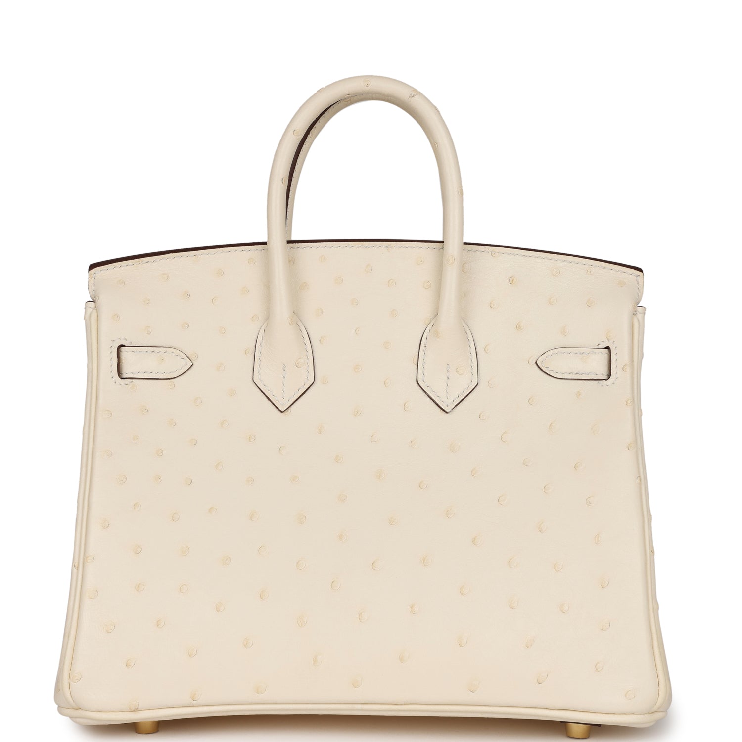 HMS Birkin 25 Nata Ostrich Gold Hardware
