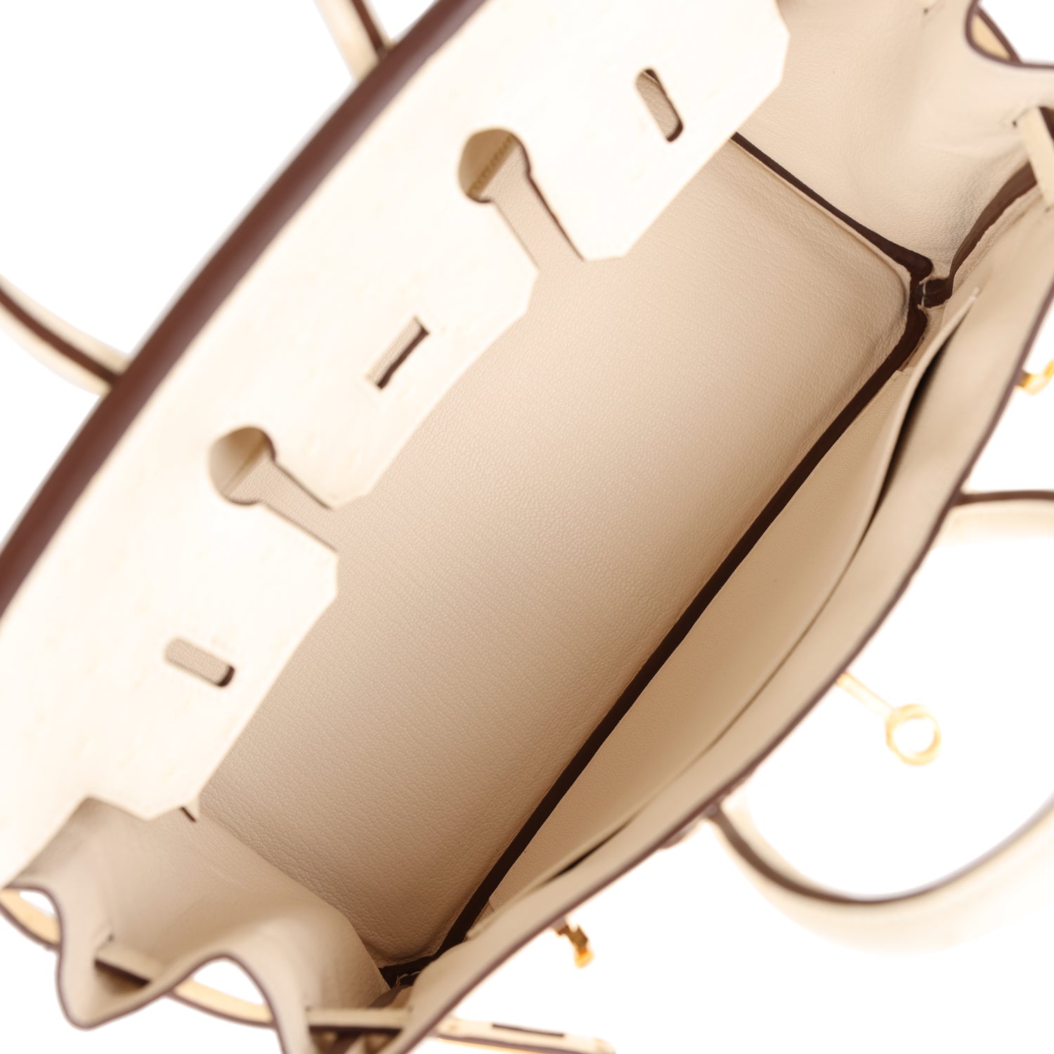 HMS Birkin 25 Nata Ostrich Gold Hardware