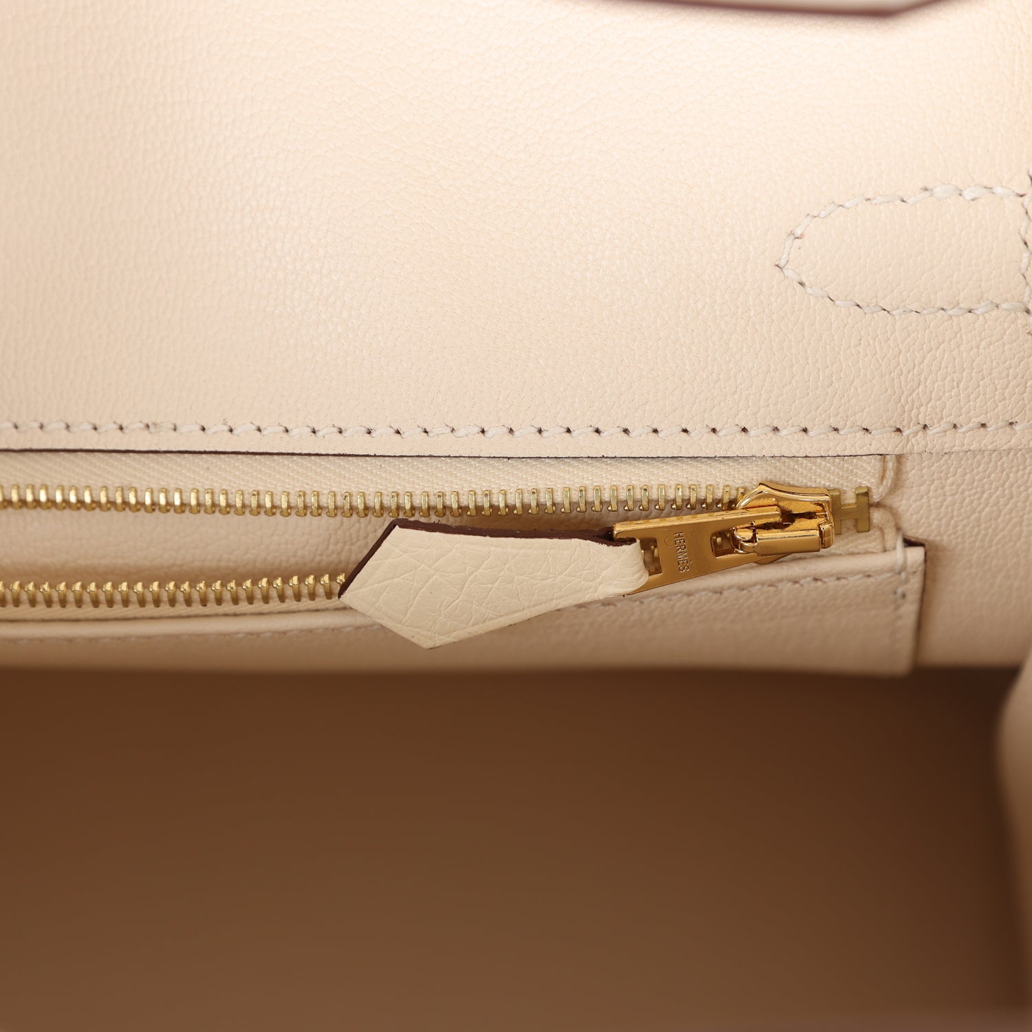HMS Birkin 25 Nata Ostrich Gold Hardware