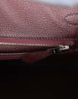 HMS Bi-Color Birkin 25 Rouge Sellier and Bleu Saphir Ostrich Palladium Hardware