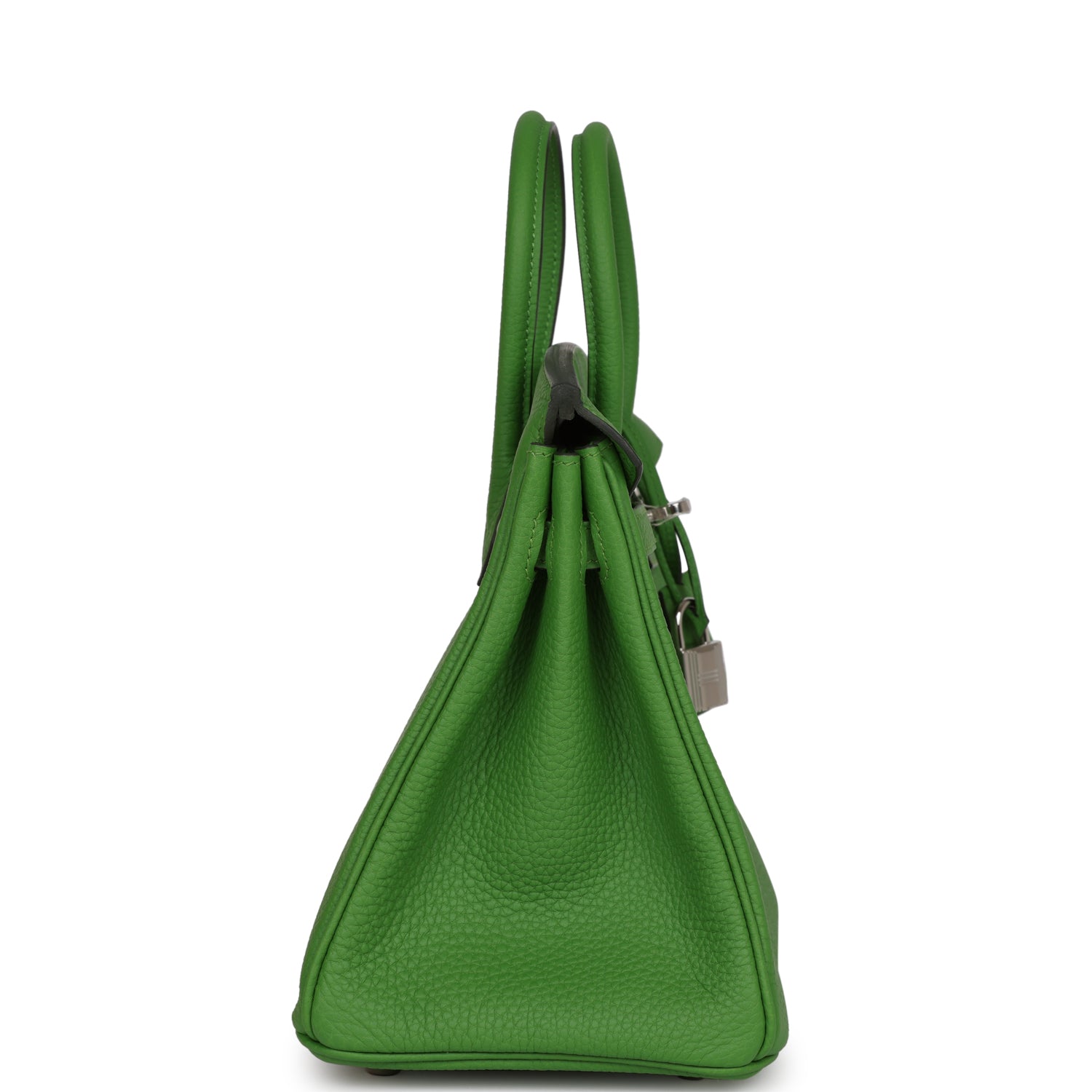 HMS Birkin 25 Vert Yucca Togo Palladium Hardware