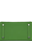 HMS Birkin 25 Vert Yucca Togo Palladium Hardware
