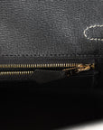HMS Special Order (HSS) Birkin 25 Gris Perle and Black Matte Alligator Brushed Gold Hardware