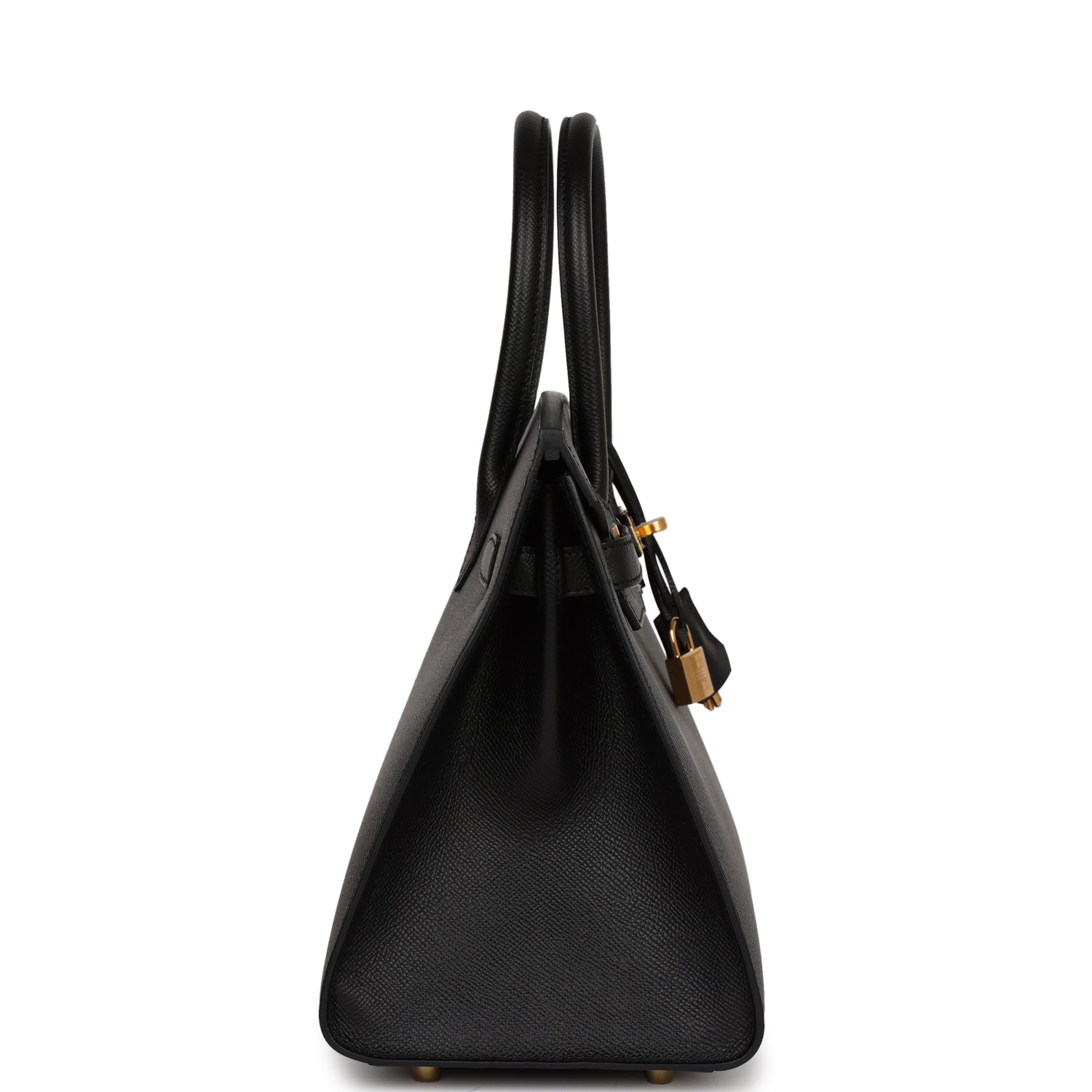 HMS Birkin Sellier 30 Black Epsom Gold Hardware
