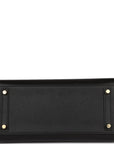 HMS Birkin Sellier 30 Black Epsom Gold Hardware