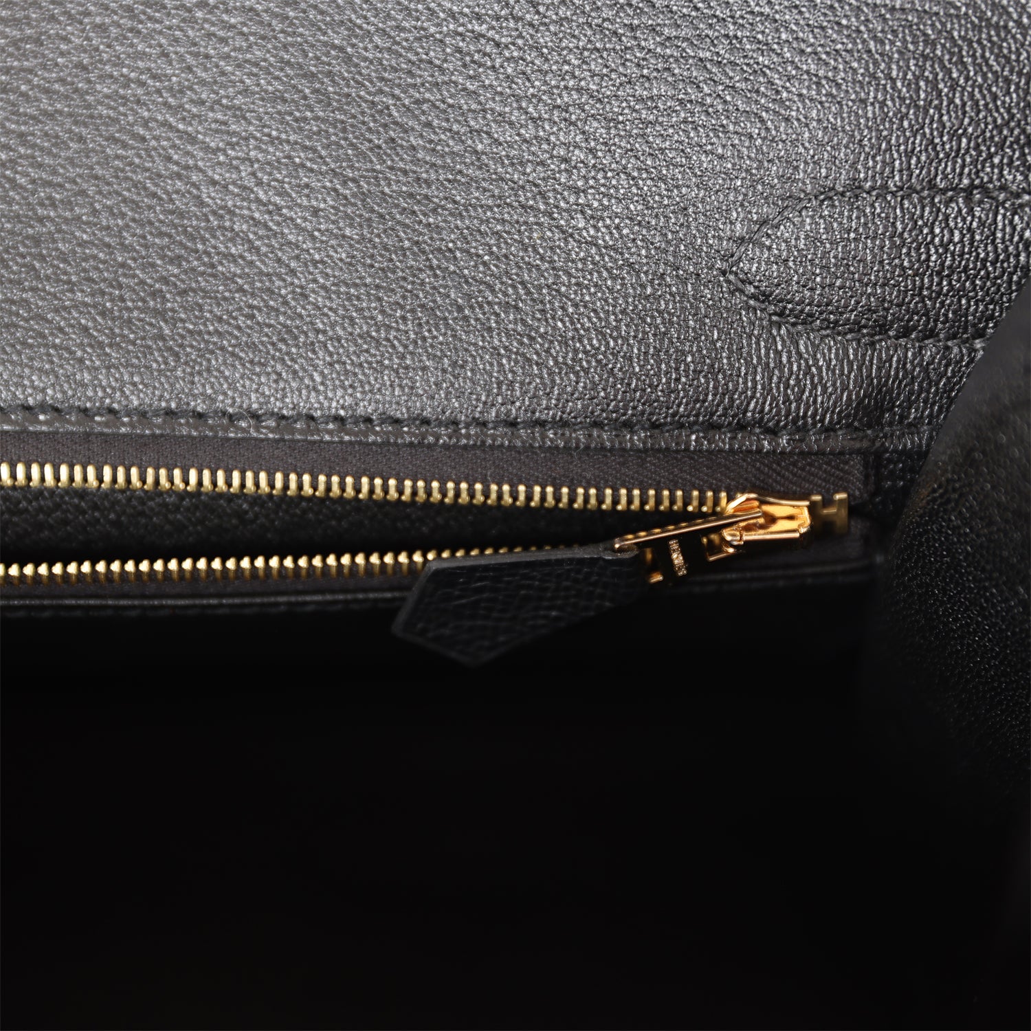HMS Birkin Sellier 30 Black Epsom Gold Hardware
