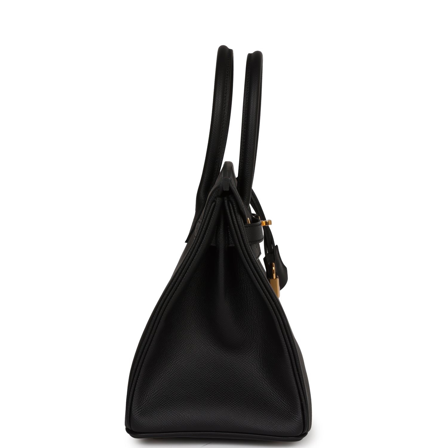 HMS Birkin 30 Black Epsom Gold Hardware
